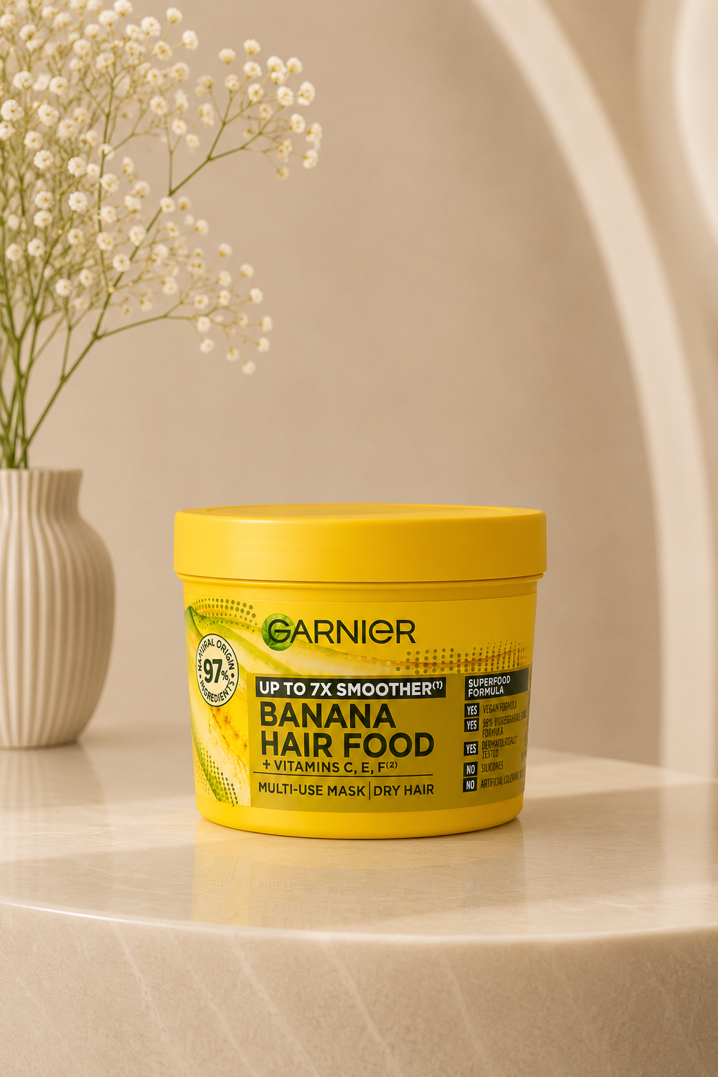 Garnier Ultimate Blends Hair Food Banana 3-in-1 Dry Hair Mask Treatment
