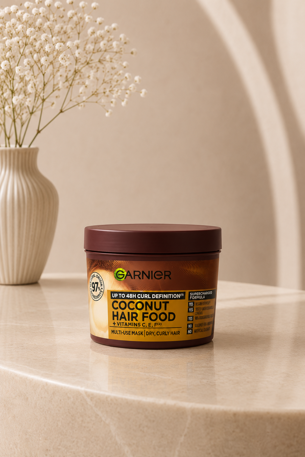 Garnier Ultimate Blends Hair Food Coconut Oil 3-in-1 Hair Mask Treatment