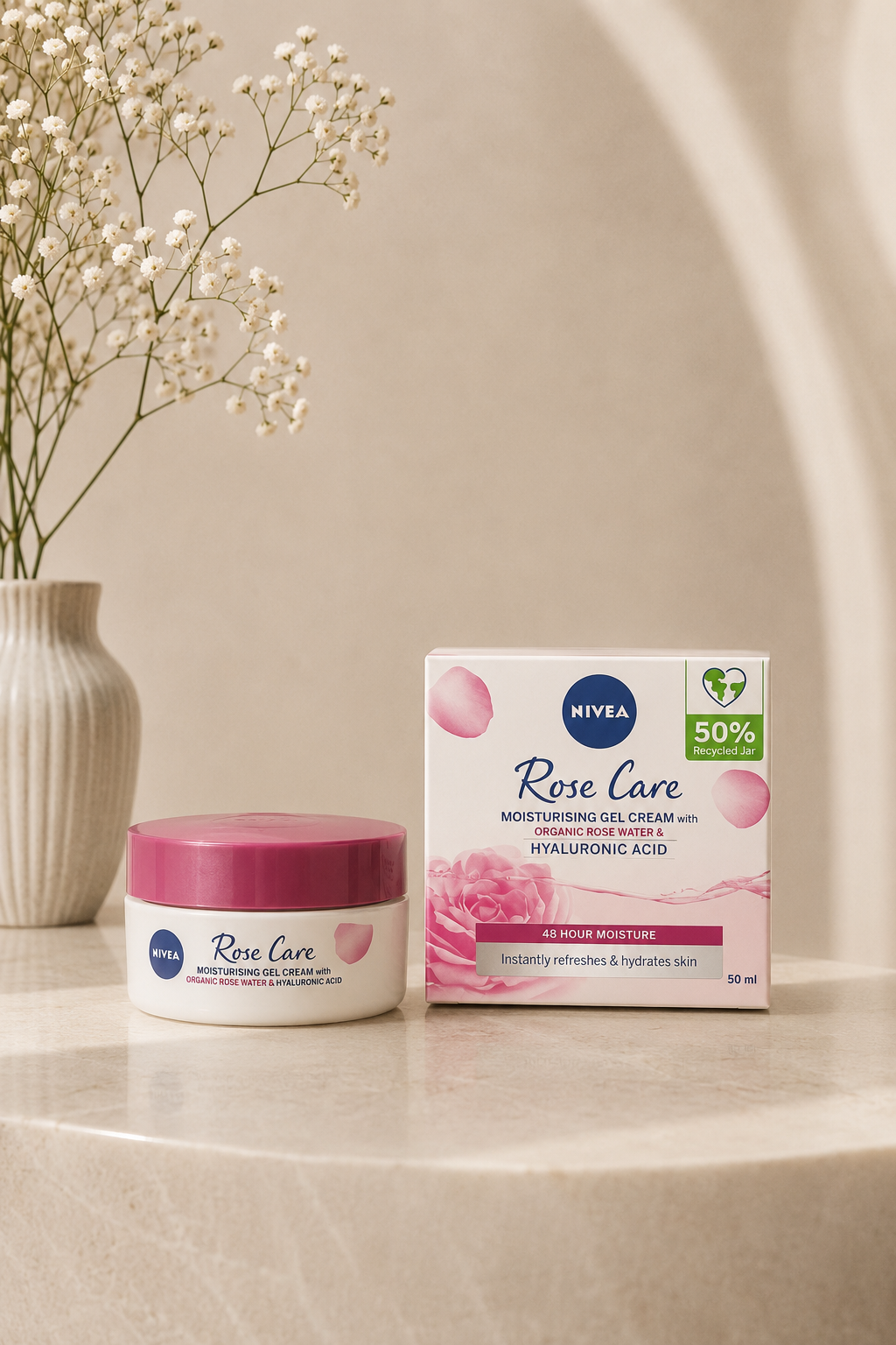 NIVEA Rose Care Moisturising Gel Cream