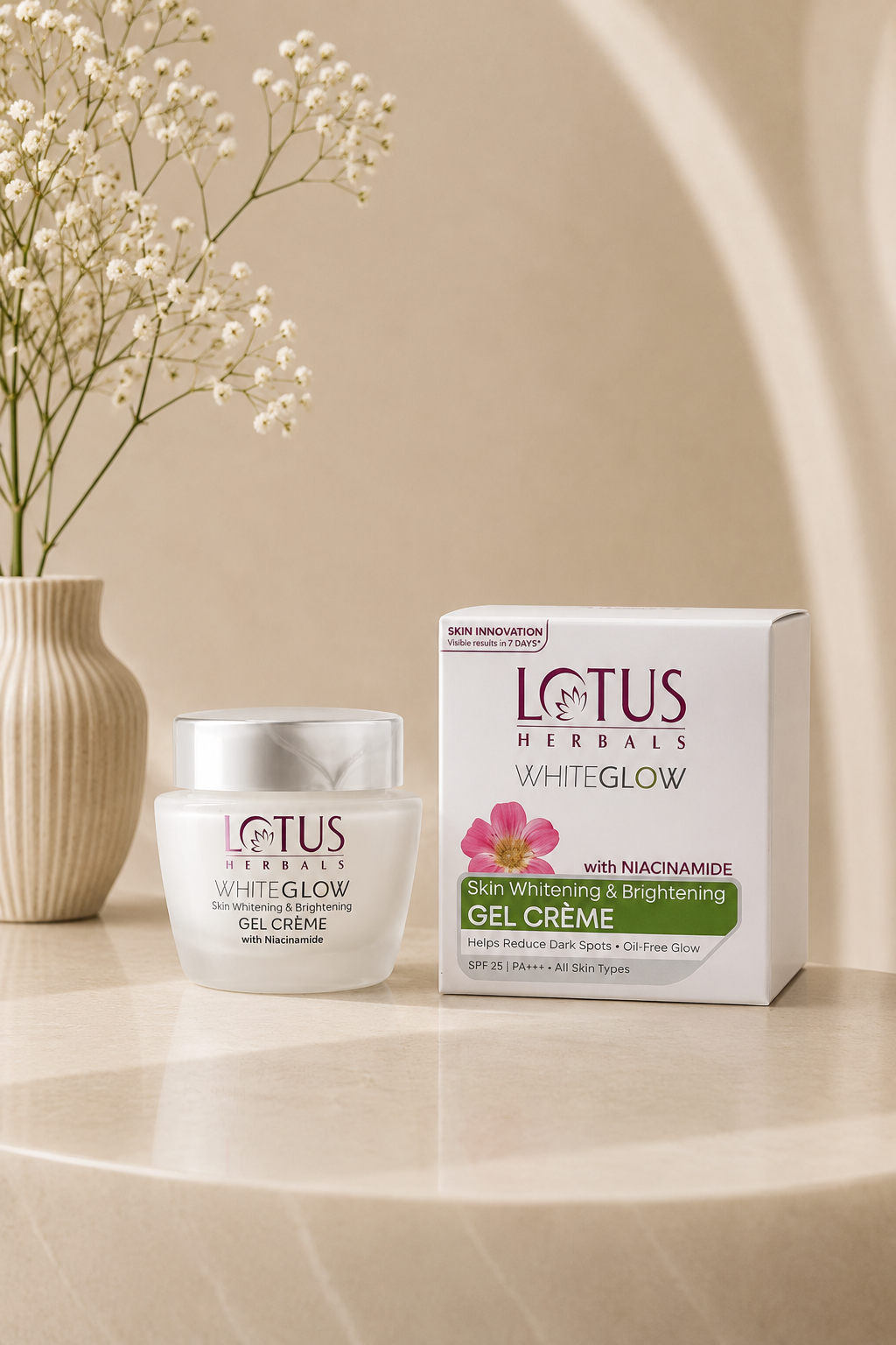 Lotus Herbals WHITEGLOW Skin brightening Gel Cream SPF 25 PA+++