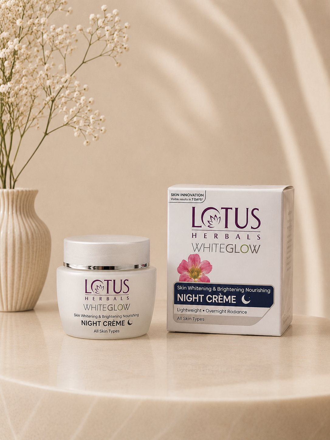 Lotus Herbals White Glow Skin Whitening and Brightening Nourishing Night Cream